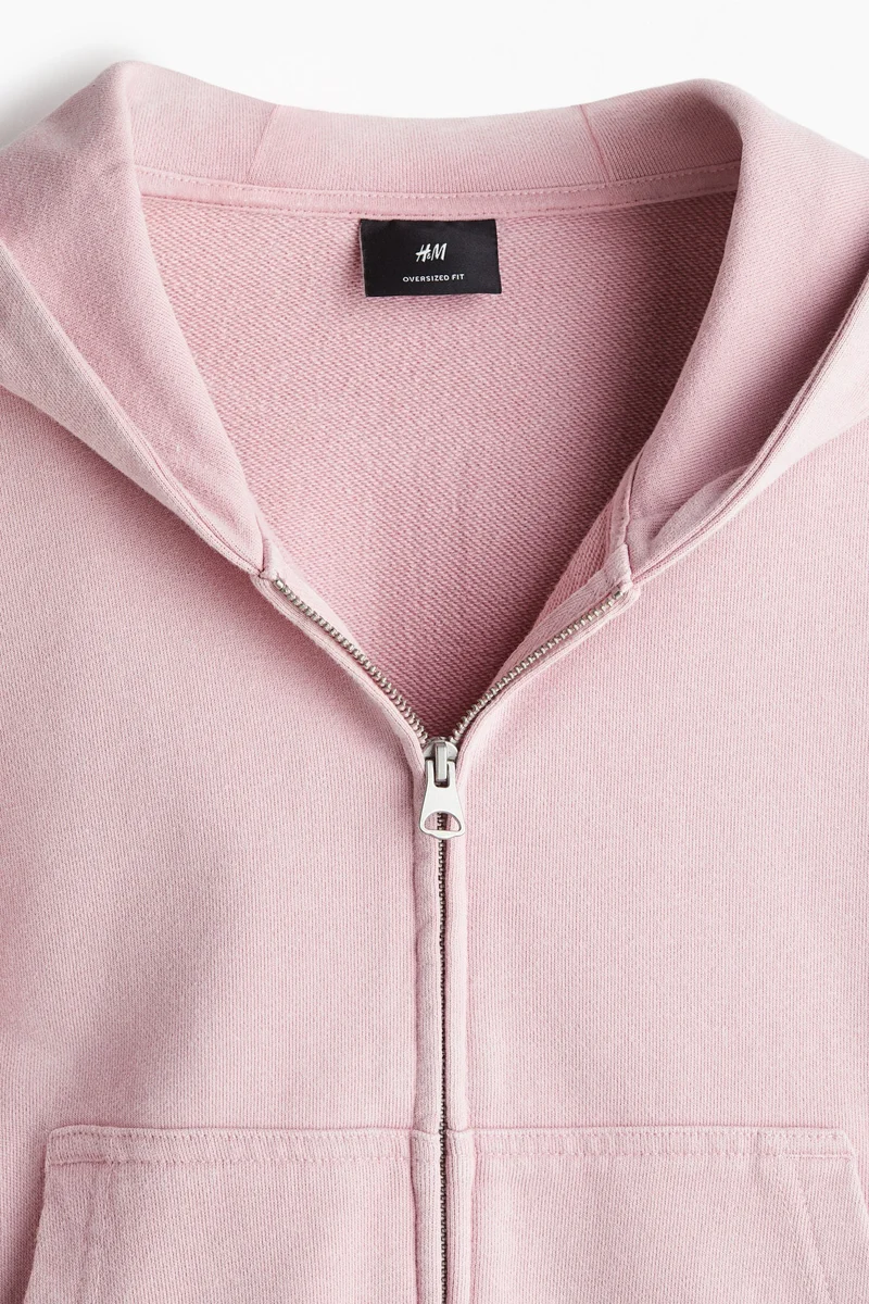 H&M Oversized Fit Zip-through hoodie