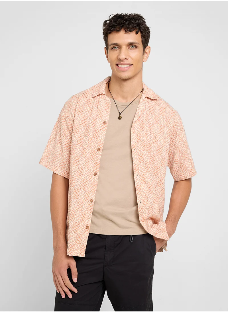 JACK & JONES Jprbluvincent Print Resort  Shirt