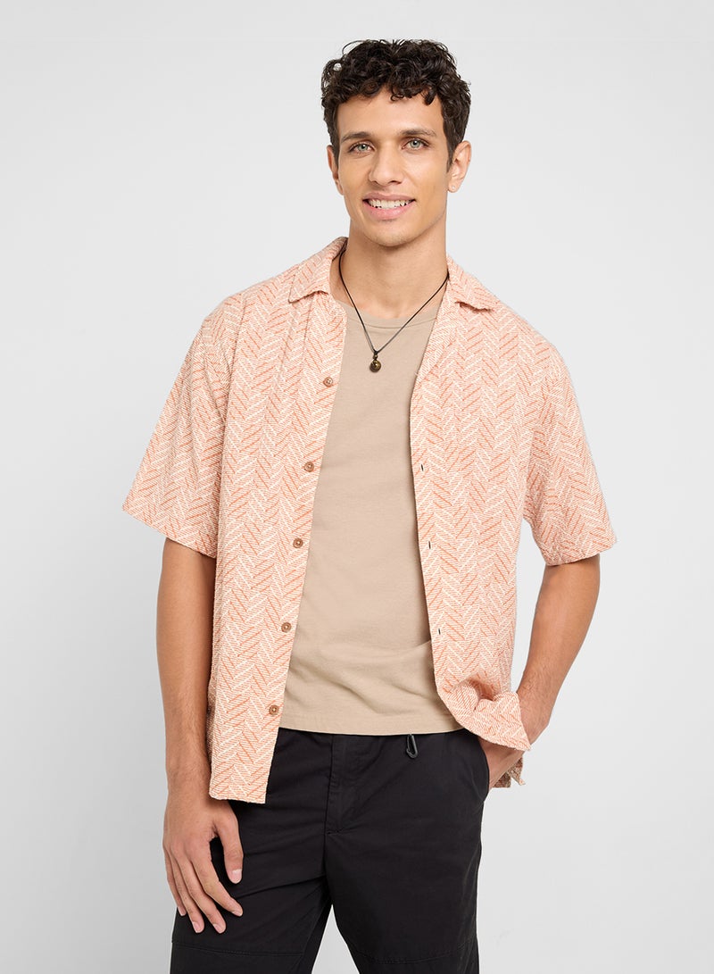 JACK & JONES Aop Print Regular Fit Shirt - Image 1