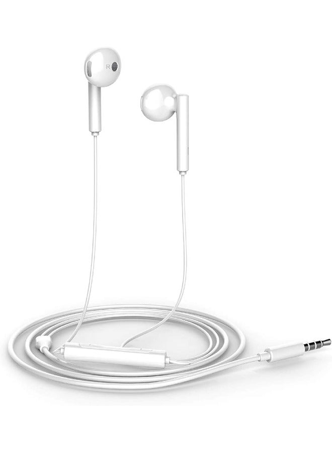 أوشن سماعة أذن داخلية 3.5 ملم سماعة أذن سلكية لهواوي، سماعات أذن استريو مع البعيد والميكروفون AM115، مناسبة لأجهزة آي باد، شياومي، هواوي، الهاتف المحمول لأندرويد، أجهزة الكمبيوتر اللوحية، أجهزة الكمبيوتر المحمولة، الأبيض - Image 2