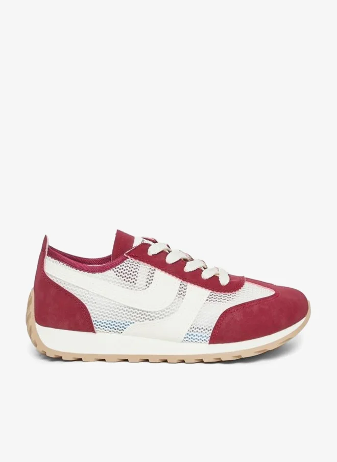Styli Women Red Retro Style Sneakers