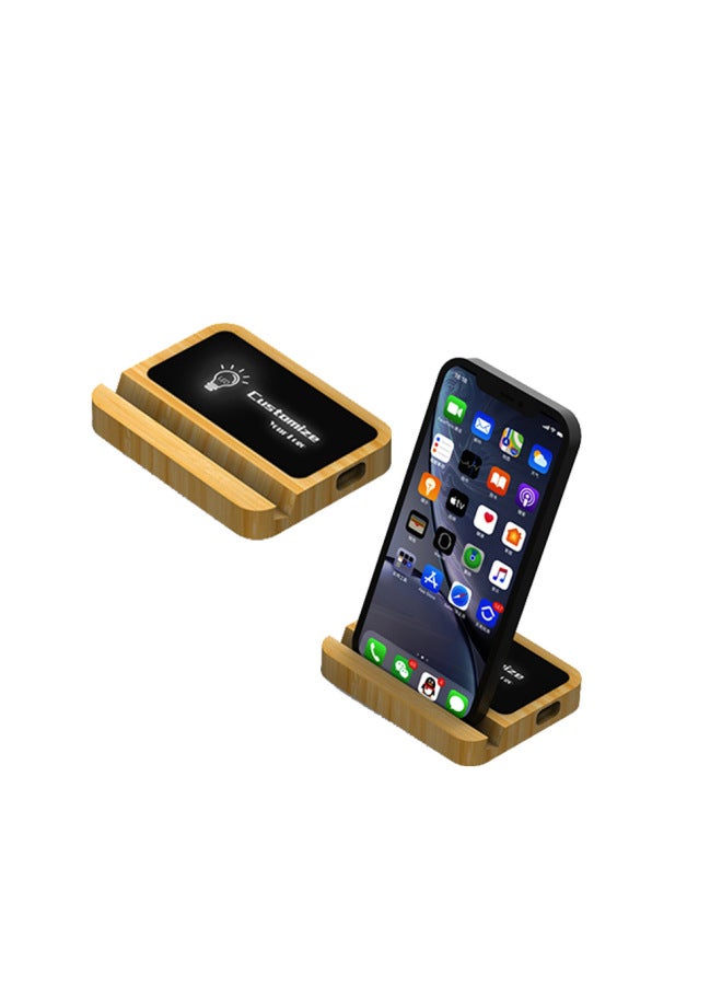 Wooden Type C Luminous Hard Drive Convenient Ssd With Mobile Phone Holder Computer 1tb2t Large Capacity Mobile Hard Drive-Capacity:256GB-Interface:USB3.1 - Image 5