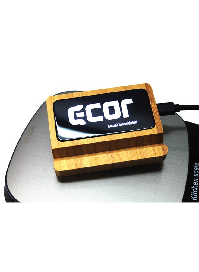 Wooden Type C Luminous Hard Drive Convenient Ssd With Mobile Phone Holder Computer 1tb2t Large Capacity Mobile Hard Drive-Capacity:256GB-Interface:USB3.1 - Image 4