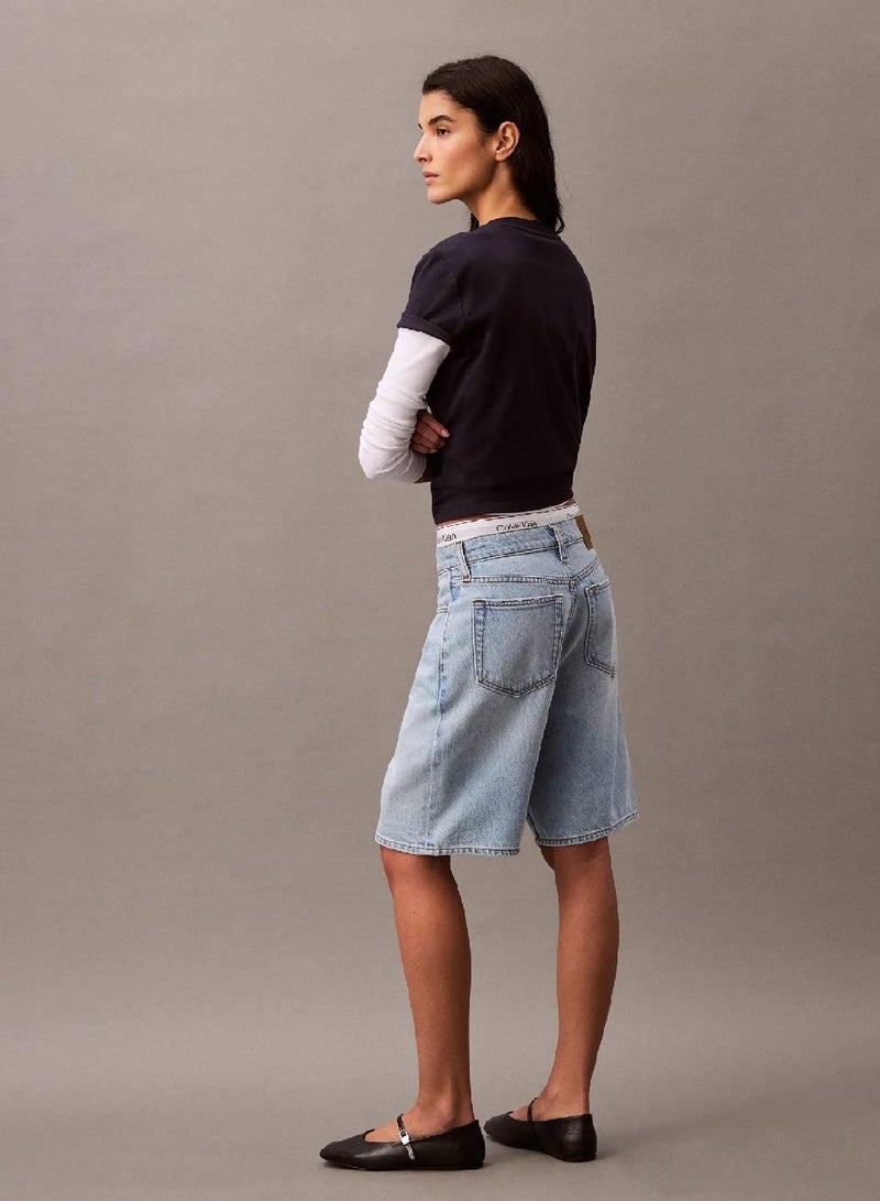 كالفن كلاين جينز تيشرت مزين بشعار - Image 4