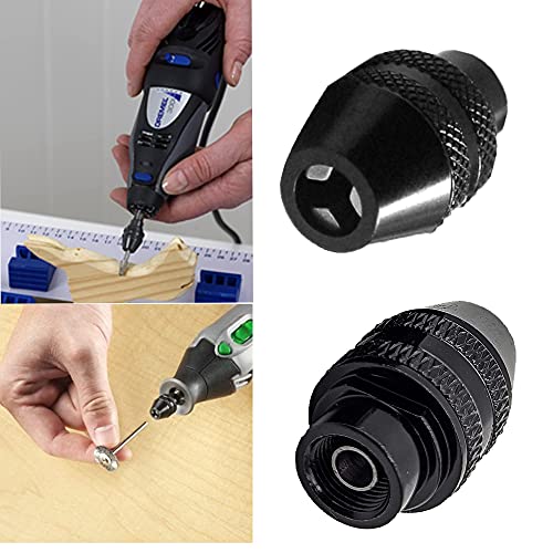 HAKATOP 2Pcs Multi Quick Change Keyless Chuck Replacement for Dremel 4486 Rotary Tools 3000 4000 7700 8200 - Image 5