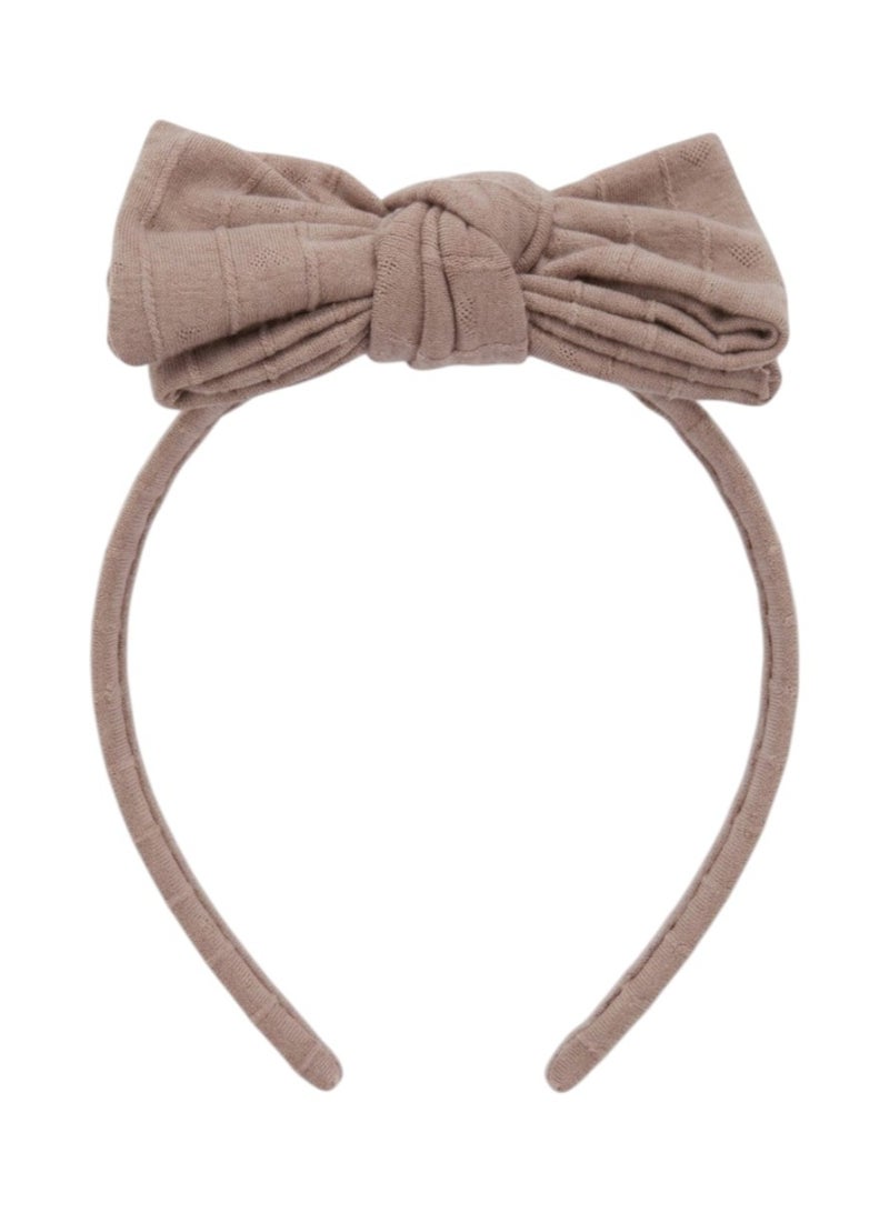 Bidani Mia Big Bow Headband - Brown - Image 2