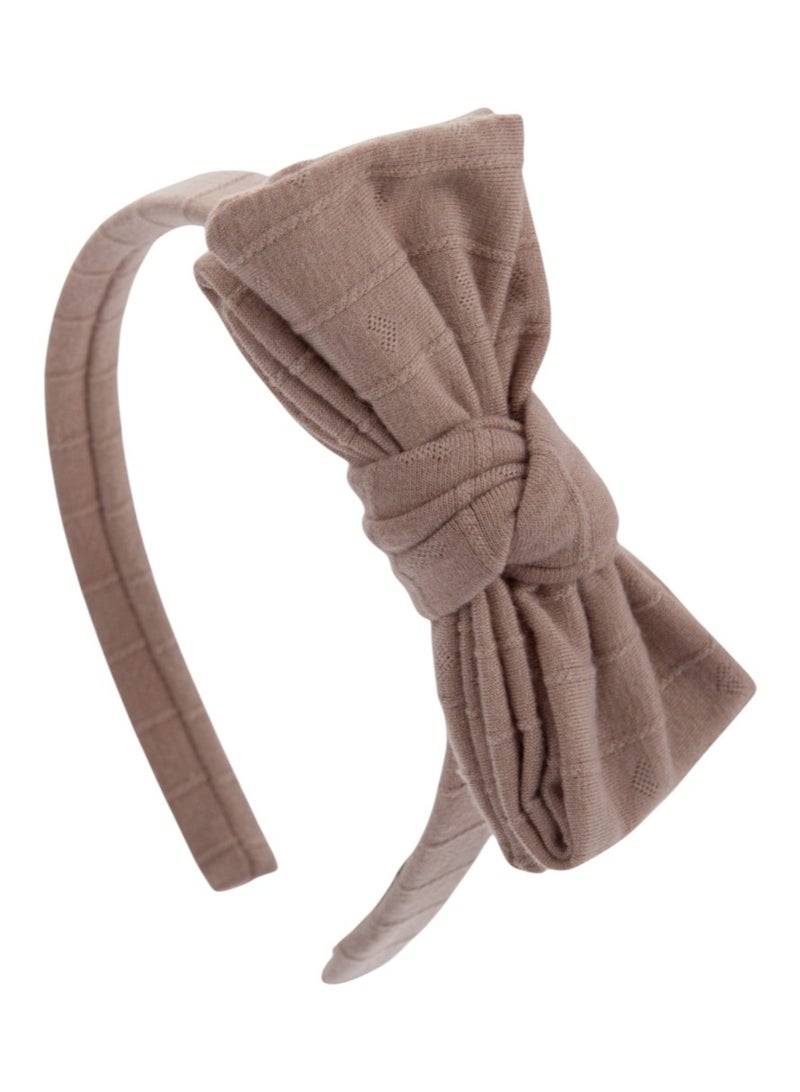 Bidani Mia Big Bow Headband - Brown - Image 3