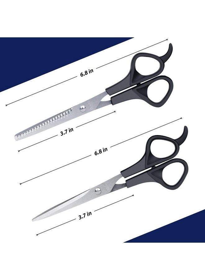 Foreign Holics Hair Cutting Scissors Set 3 Pcs Stainless Steel Hair Cutting Shears Kit Professional Barber Salon Home Shears Kit For Men Women Pet - Image 5