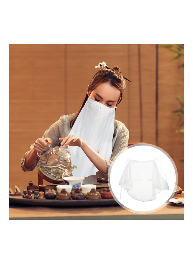 SOLARAE Radiant Bridal Veil, Elegant Tassel Design for Weddings, Cosplay, and More, Perfect Gift for Brides-to-Be (White) - Image 2