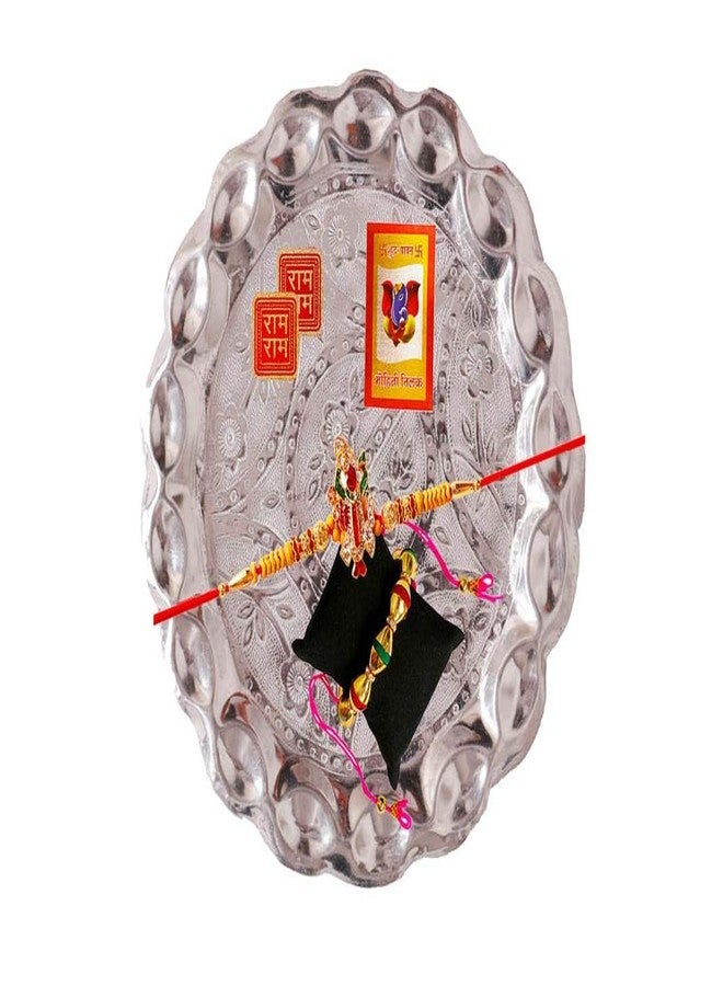 Suninow Shree Krishna and KANGAN Rakhi THALI Combo - Image 1
