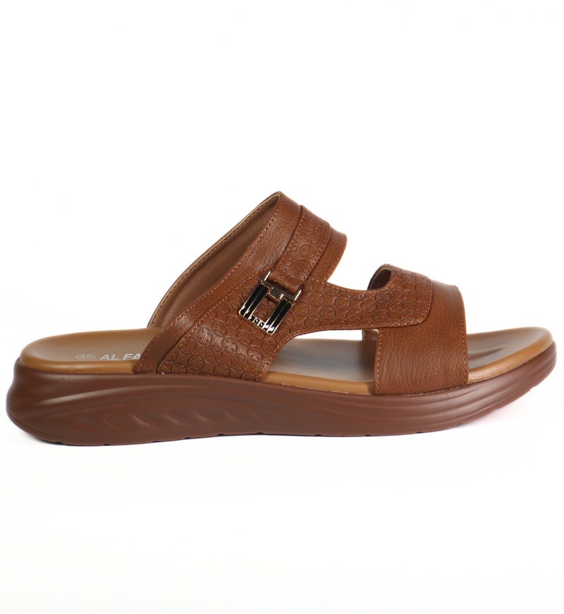 مون أمي صنادل عربية رجالية - نعال سهلة الارتداء فائقة النعومة وخفيفة الوزن وقابلة للتنفس مع نعل أوسط مرن - تصميم مضاد للانزلاق ومقاوم للماء وعديم الرائحة للارتداء في الهواء الطلق والطبية وغير الرسمية - Image 3