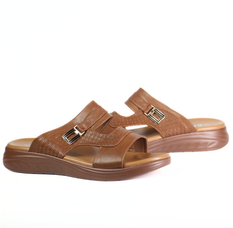 مون أمي صنادل عربية رجالية - نعال سهلة الارتداء فائقة النعومة وخفيفة الوزن وقابلة للتنفس مع نعل أوسط مرن - تصميم مضاد للانزلاق ومقاوم للماء وعديم الرائحة للارتداء في الهواء الطلق والطبية وغير الرسمية - Image 4