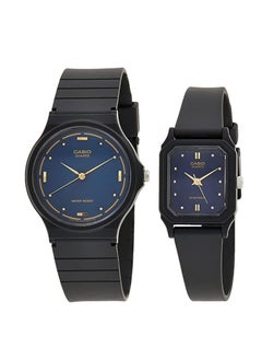 CASIO Resin Band Analog Quartz Round Shape Watch Set MQ-76-2A/LQ-142E-2A  - Image 1