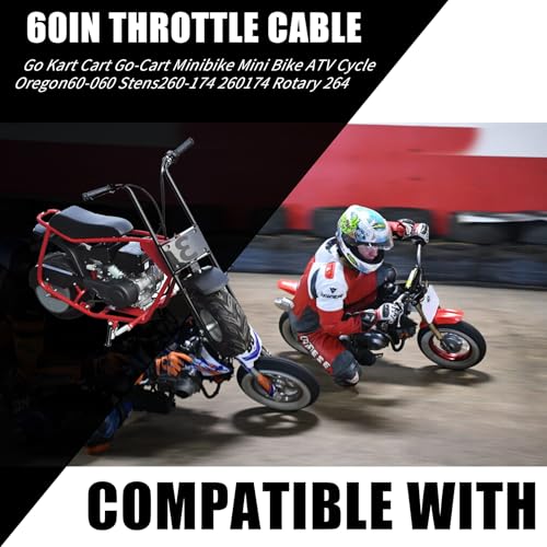 MWMNUN 60 inch Throttle Cable kit for Go Kart cart Throttle Cable Bicycle Minibike Cable ATV Cycle Parts - Image 4