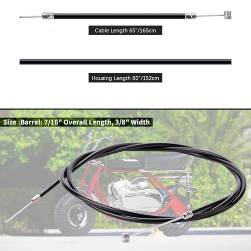 MWMNUN 60 inch Throttle Cable kit for Go Kart cart Throttle Cable Bicycle Minibike Cable ATV Cycle Parts - Image 2