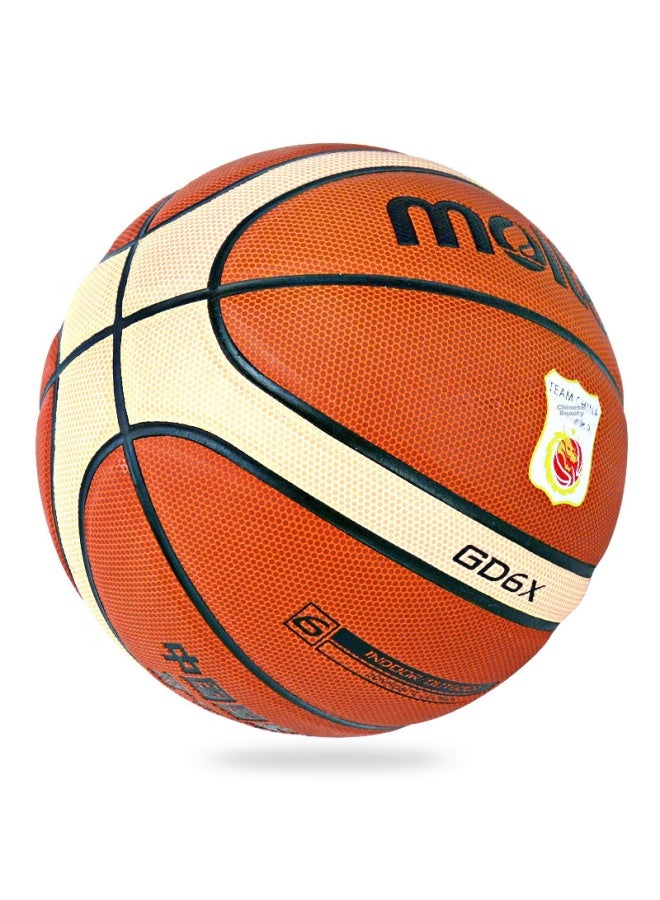 Molten Basketball, Size 6, For Women And Youth, Indoor And Outdoor Use, Suitable For National Teams, Pu Material, Gd6x-c - Image 1
