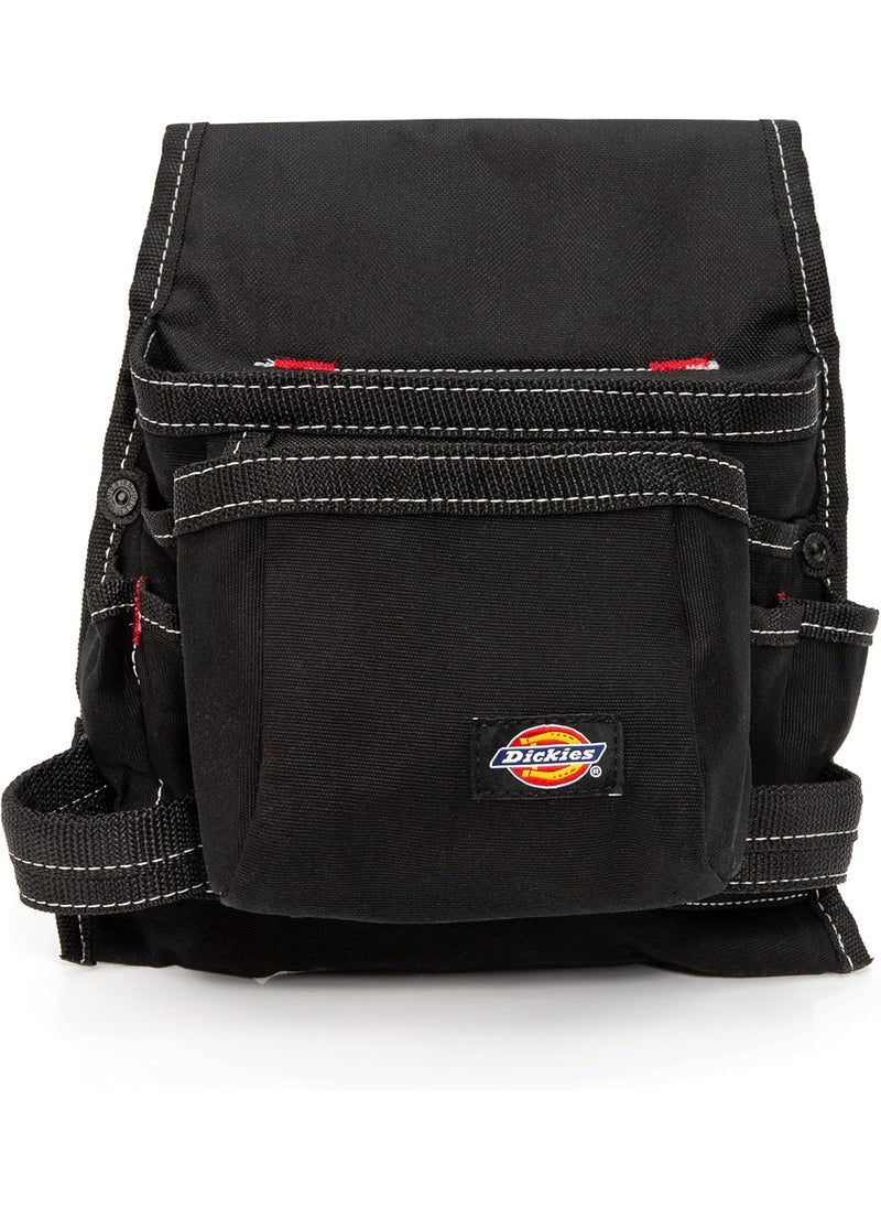 Dickies Dickies 8Pocket Canvas Tool and Utility Pouch for Work Belts Fastener Pocket Hammer Loops 2inch Belt Loop Black  - Image 1