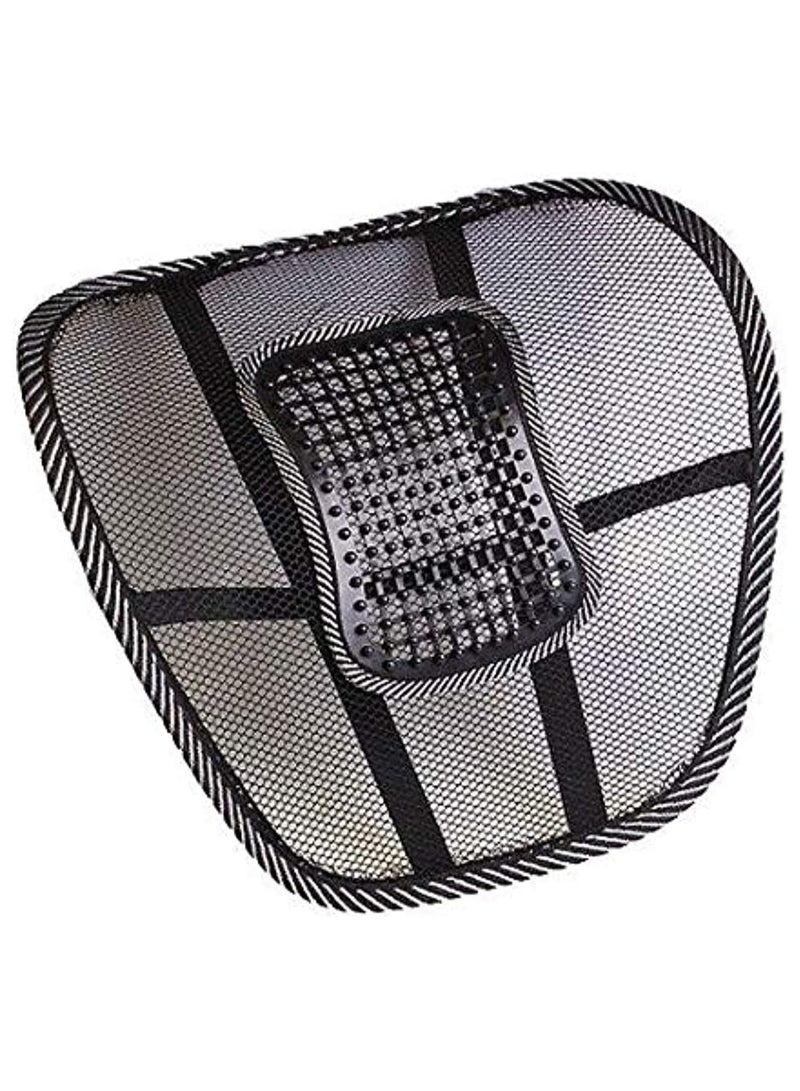 Generic Car Mesh Back Support with Massage Beads for Comfort and Pain Relief - Image 1