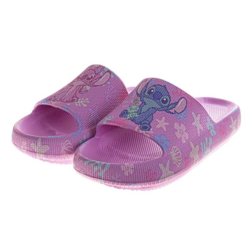 Josmo Kids Lilo and Stitch Slide Open Toe Girls Sandals Stitch SlipOn Slides - Pink size 13 little kid - Image 4