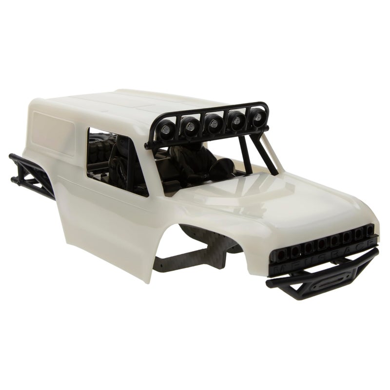 MEUS RACING MB24 SCX24 Body 5.2in 132MM Body Shell ABS+Nylon Carbon Fiber Chassis for 1/24 Axial SCX24 Bronco JLU B-17 C10-(Primary Color) - Image 1