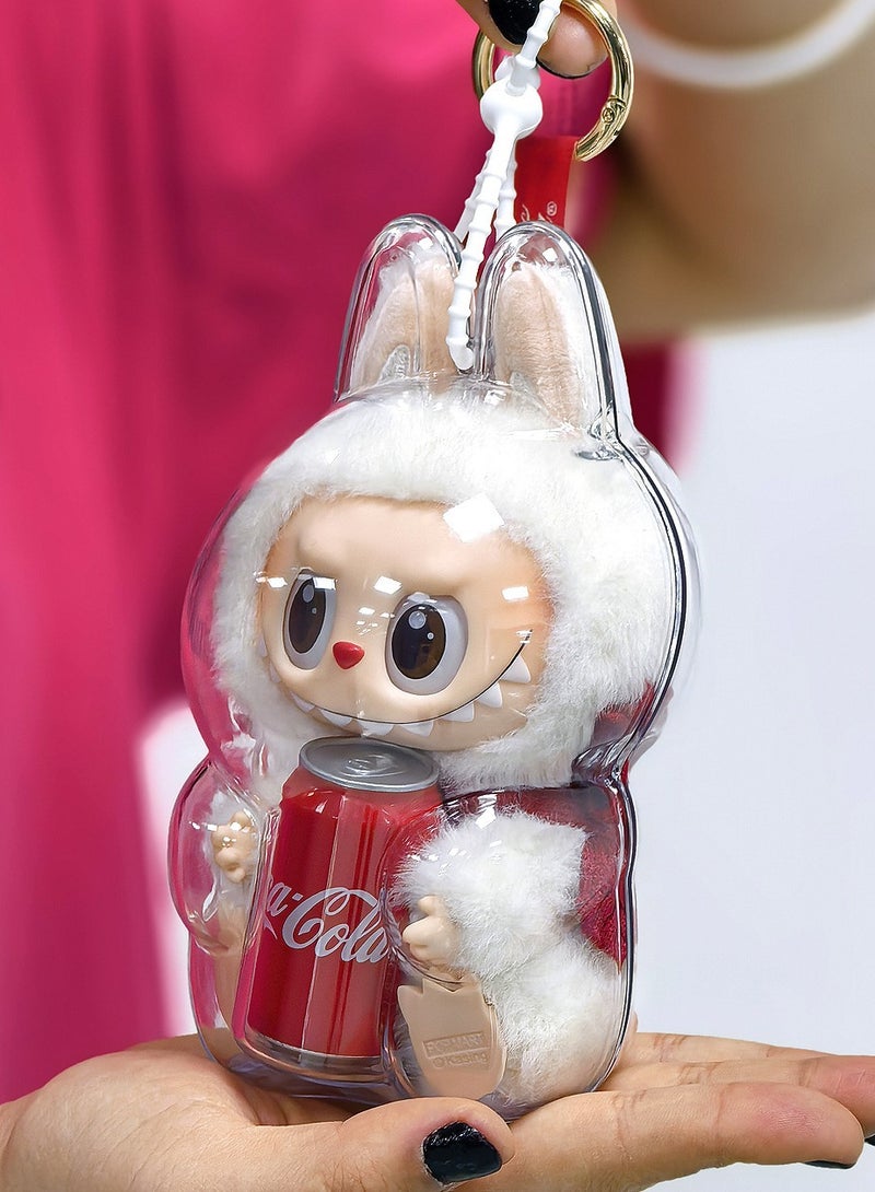 عام سلسلة مفاتيح واقية لـ "لابوبو هاف أ سيت" - حافظة PVC شفافة لدمية لابوبو، تركيب سهل، عصري ومتين، لحماية دميةك اللطيفة - Image 1