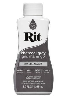 RIT Rit All-Purpose Liquid Dye, Charcoal Grey  - Image 1