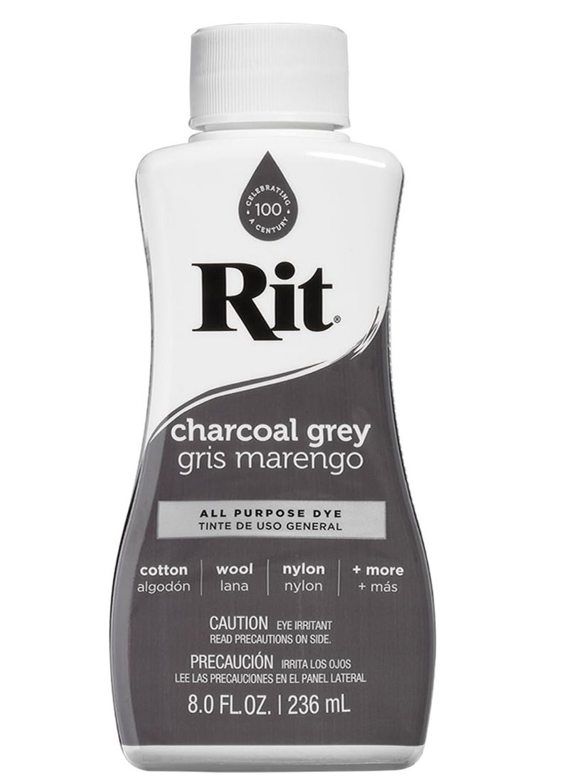 RIT Rit All-Purpose Liquid Dye, Charcoal Grey  - Image 1