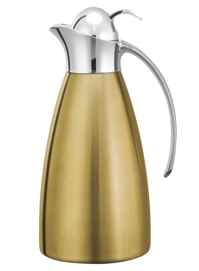 Service Ideas MAR10BSPBVG Marquette Series, Vacuum Insulated Carafe, Stainless Vacuum, 33.8 Ounce, Vintage Gold - Image 1