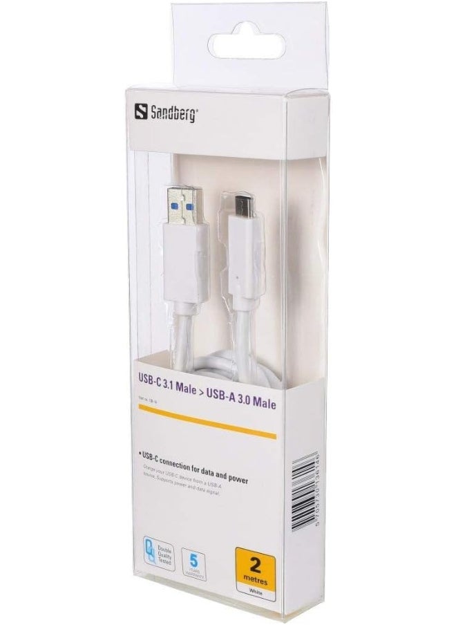 Sandberg - USB-C 3.1 > USB-A 3.0 2M - Image 1