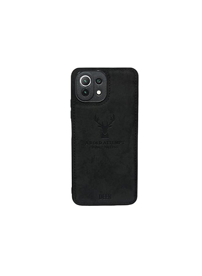 4th/5th Generation TPU Full Body Protection Case for Mi 11 Lite, Dirt-Proof, Shockproof and Fingerprint-Proof Cover for Xiaomi Mi 11 Lite (Black)