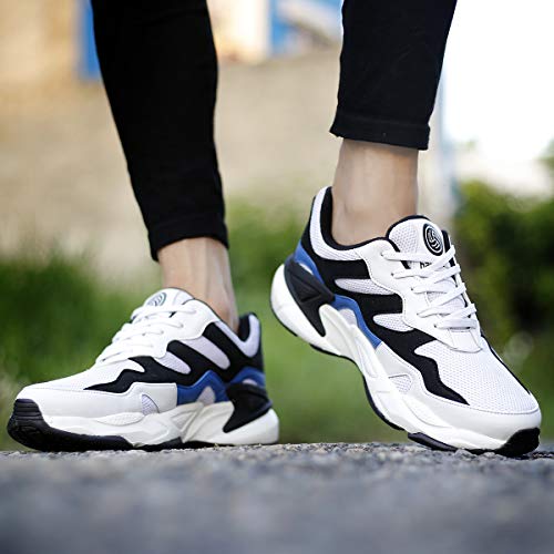 Bacca Bucci® Men's Majesty Comfortable 5 in 1 uni-Moulding Technology Professional Non Slip Running Shoes with Adaptive Smart Cushioning Shoe- White, Size UK6 - Image 2