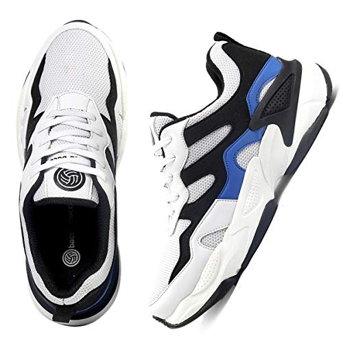 Bacca Bucci® Men's Majesty Comfortable 5 in 1 uni-Moulding Technology Professional Non Slip Running Shoes with Adaptive Smart Cushioning Shoe- White, Size UK6 - Image 5