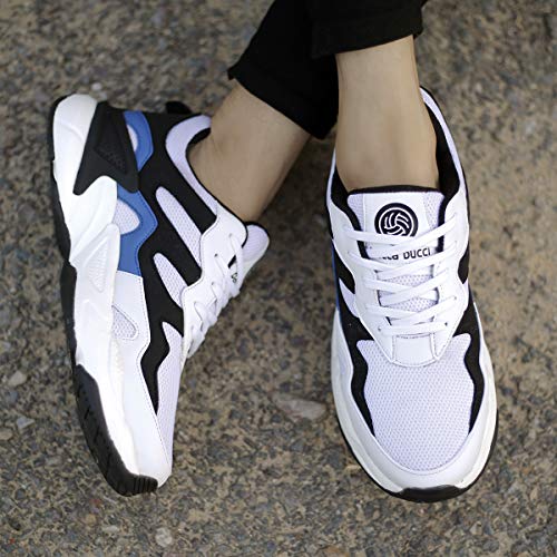 Bacca Bucci® Men's Majesty Comfortable 5 in 1 uni-Moulding Technology Professional Non Slip Running Shoes with Adaptive Smart Cushioning Shoe- White, Size UK6 - Image 3