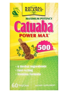 Natural Balance Maximum Potency Catuaba Power Max 500 60 VegCaps 
