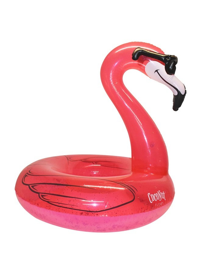 Coconut Float Coconut Outdoor Flamingo with Shades Pool Float - Inflatable Pool Ring - Durable Long Lasting Lounge Tube and Water Toy - Fun Decoration for Parties, Events - Ages 8+ Years - Image 3