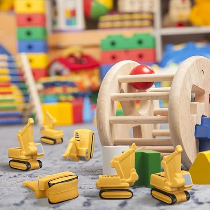 Seenelling 6 Pcs Stress Toy School Bus Construction Vehicles Stress Ball Funny Toy Anxiety Relief Foam Squeeze Balls Back to School Supplies for Teacher Classrooms Prize Party Favor Gift (Construction) - Image 4