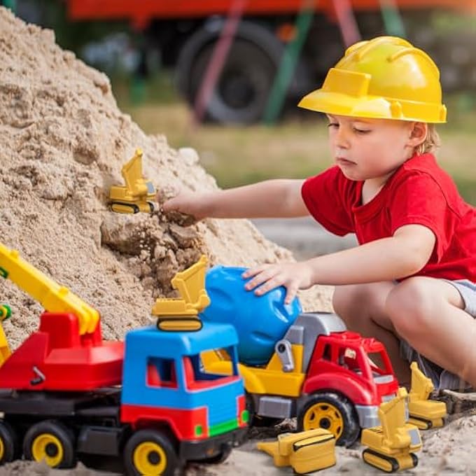 Seenelling 6 Pcs Stress Toy School Bus Construction Vehicles Stress Ball Funny Toy Anxiety Relief Foam Squeeze Balls Back to School Supplies for Teacher Classrooms Prize Party Favor Gift (Construction) - Image 5