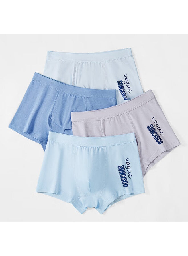 Suncisco Boys' Boxer Briefs 12-16 Years Old Junior High School Students Boys Cotton Underwear Teenagers XL - Image 2