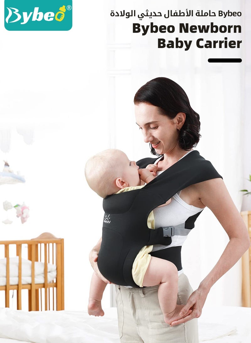 Bybeo Baby Wraps Carrier, Breathable Ergonomic Infant Front Facing/Back Carriers Adjustable Baby Strap Waist Carrier for Newborn to Toddler 0-30kg, One Size Fits All  - Image 2