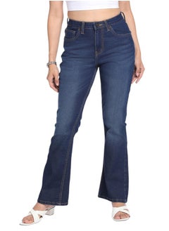 Dennis Lingo Indigo Boot Cut Jeans for Women - Stretch Cotton Blend  - Image 3