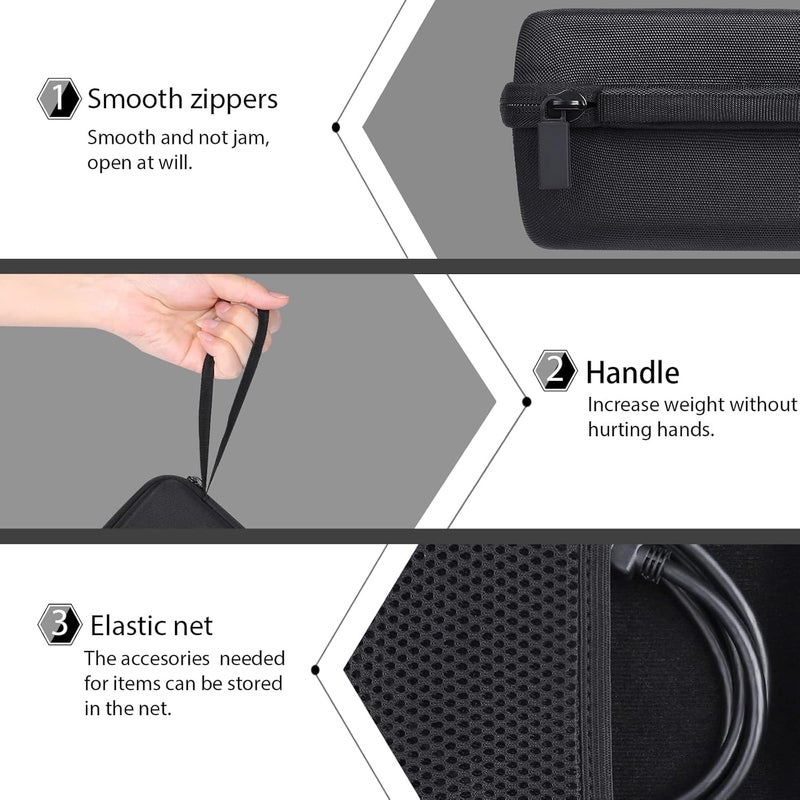 co2CREA Hard Travel Case Replacement for Xvive U4R2 Wireless in-Ear Monitoring System IEM System Transmitter Beltpack Receiver - Image 4