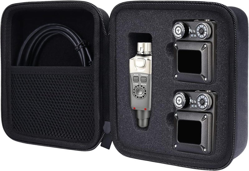 co2CREA Hard Travel Case Replacement for Xvive U4R2 Wireless in-Ear Monitoring System IEM System Transmitter Beltpack Receiver - Image 2