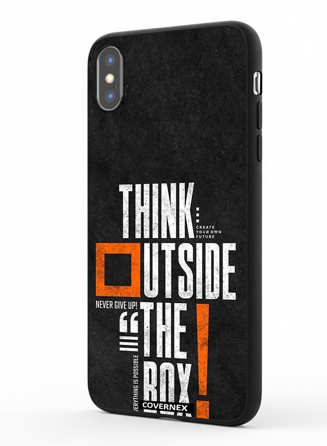 Covernex Apple iPhone X Protective Case Cover Printed Featuring Think Outside The Box - Image 1