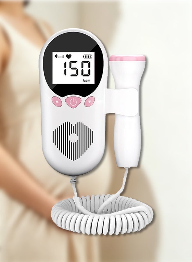 Fetal Doppler for Home Use  Professional Baby Heartbeat Monitor with High Accuracy LCD Display, Dustproof and Waterproof，Portable and Easy 1 Button Operation, Safe Prenatal Listening for Pregnant Women - Image 1