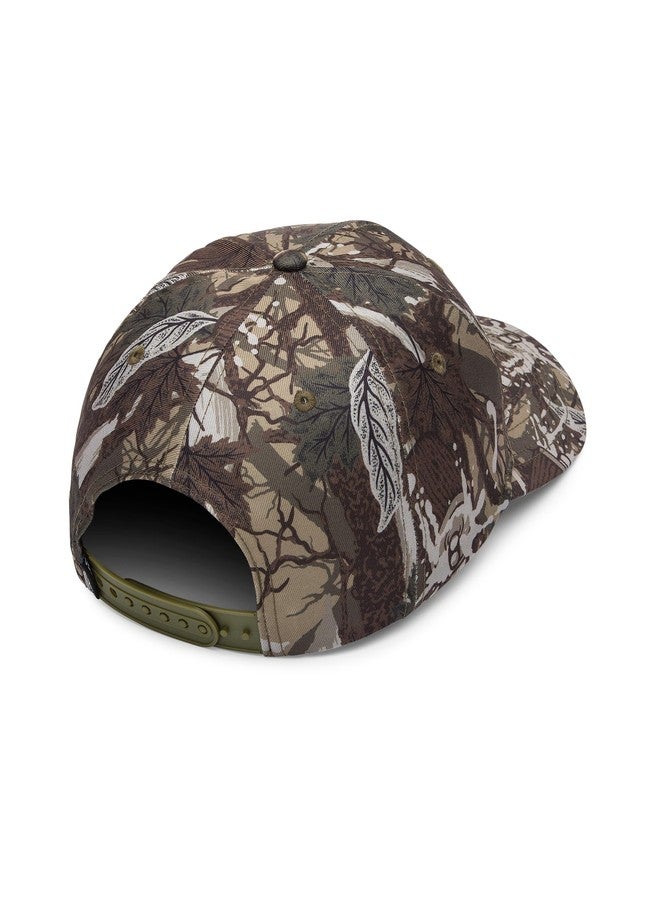 Volcom Men's Snapback Hat - Adjustable Flat Brim Cap with Logo Embroidery, Air Camouflage, One size - Image 2