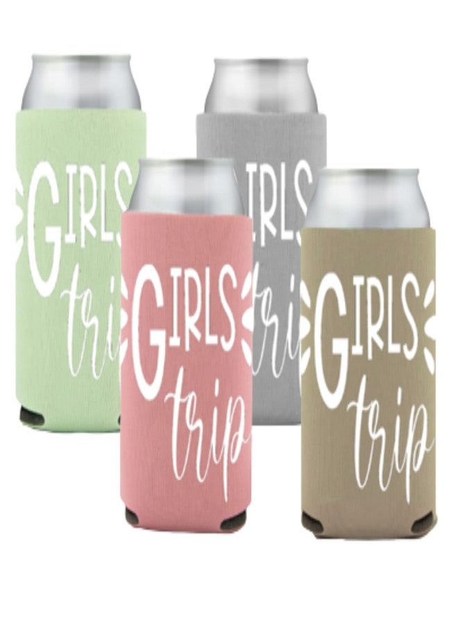 Awkward-AF Girls Trip Drink Holders (4 pack) Cozies Party Favor - Party Favor Gift for Girls Trip Weekend Getaway for Women Sister Auntie Friends BFF Besties Big Little Sister Vacation (Set of 4) - Image 2