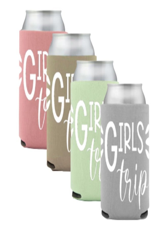 Awkward-AF Girls Trip Drink Holders (4 pack) Cozies Party Favor - Party Favor Gift for Girls Trip Weekend Getaway for Women Sister Auntie Friends BFF Besties Big Little Sister Vacation (Set of 4) - Image 3