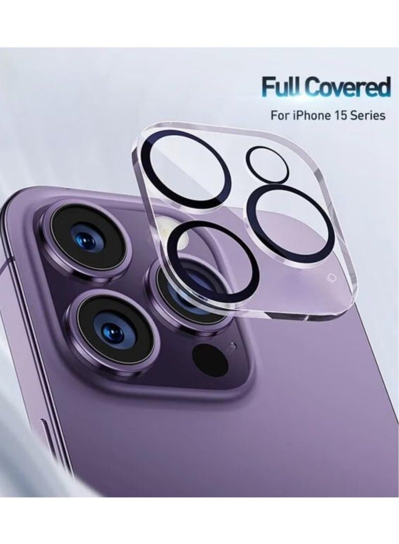 3D Waterproof Tempered Glass Compatible With IPhone 15 Pro Camera Lens Protective Film Sticker Compatible with Apple iPhone 15  Pro/Max Graffiti Clear - Image 2