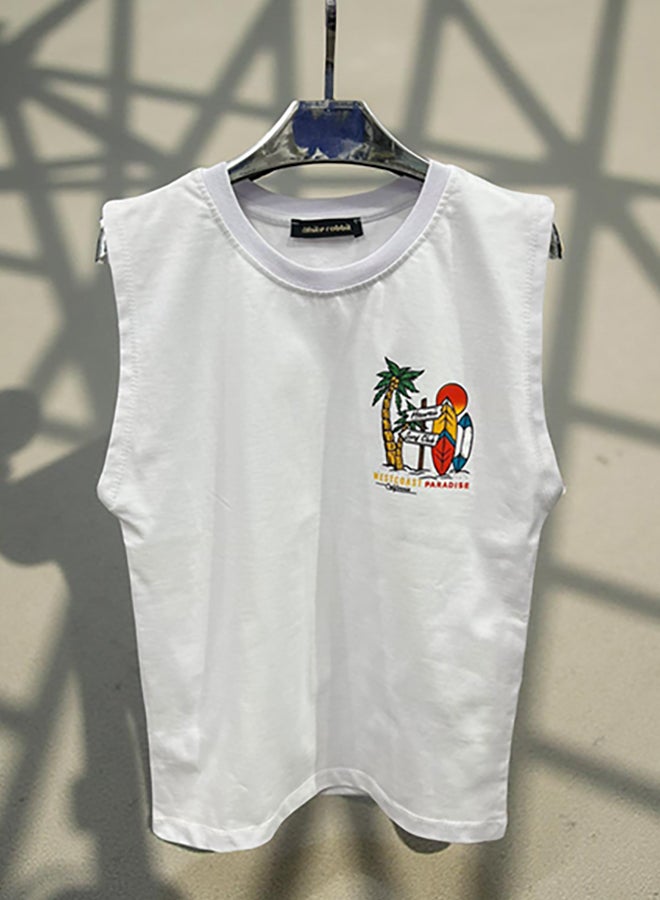 WHITE RABBIT Printed Cut T-Shirt Kids – Off White - Image 3