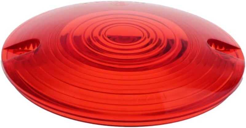 NTHREEAUTO 3 1/4 Inch Turn Signal Lens Covers Flat Lenses Front Compatible with Harley Touring Electra Glide Road King Softail, Red - Image 3